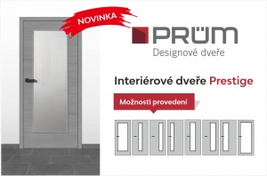 Interiérové dveře PRÜM - Novinka - Modelová řada Prestige