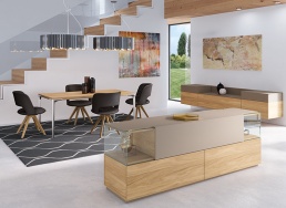 Nově komplexní řešení interiéru s německým nábytkem hülsta