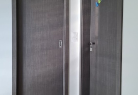 Interiérové dveře PRÜM Royal 1D v povrchu CPL Karo dark s Premiumkante