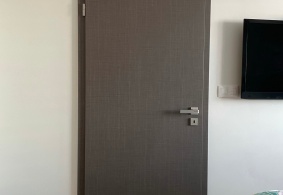 Interiérové dveře PRÜM Royal 1D v povrchu CPL Karo dark s Premiumkante