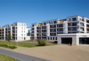 Realizace dveří PRÜM Classic C2 v Aparthotelu Upstalsboom v Německu