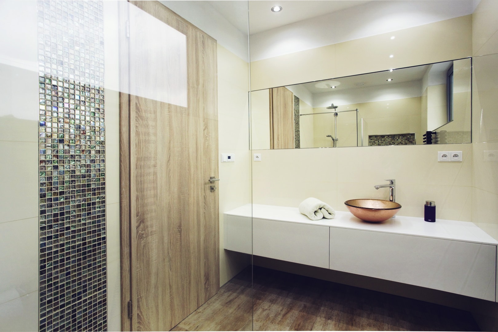 Laminátové dveře do koupelny k nerozeznání od pravého dřeva - PRÜM Standard CPL Touch dub DA